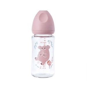 Rovco Feeding Glass Bottle (Wide Neck) 0m+ (RK-3051)